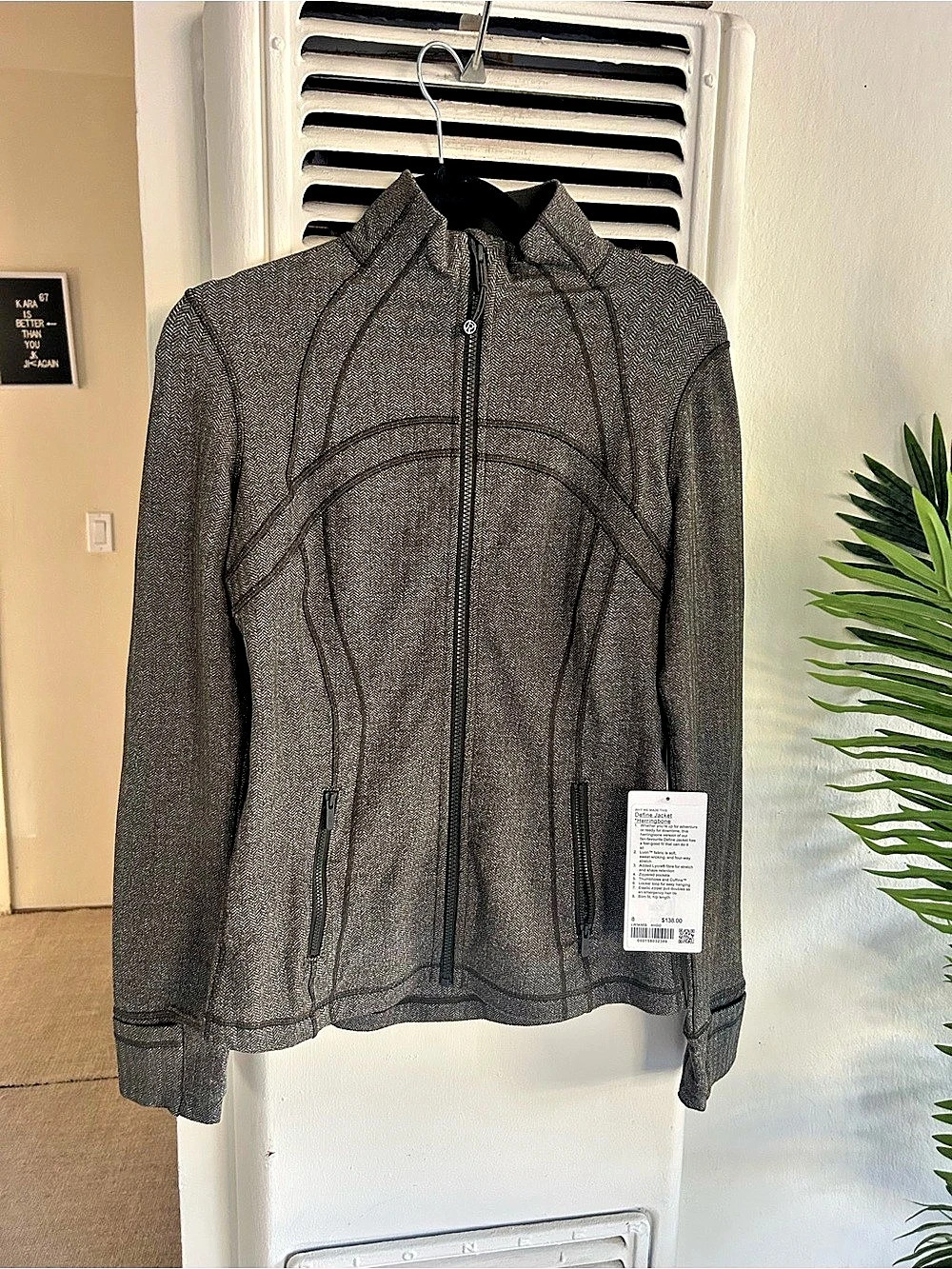 lululemon Define Jacket Full-Zip Jacket Gray Size 8 NWT